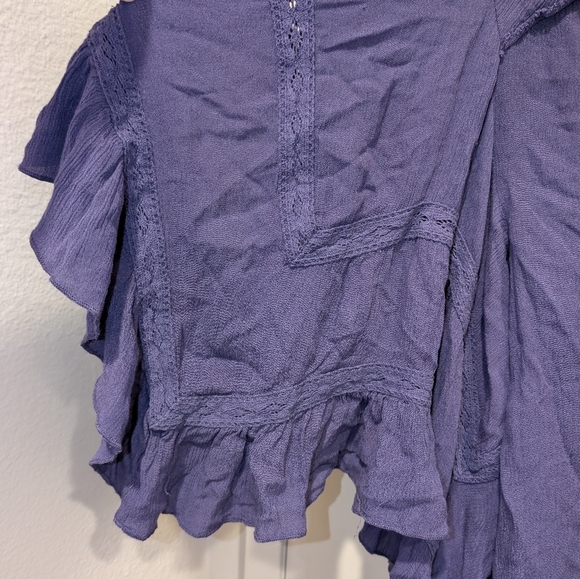 Free people boho Purple blouse size Small - Picture 5 of 9